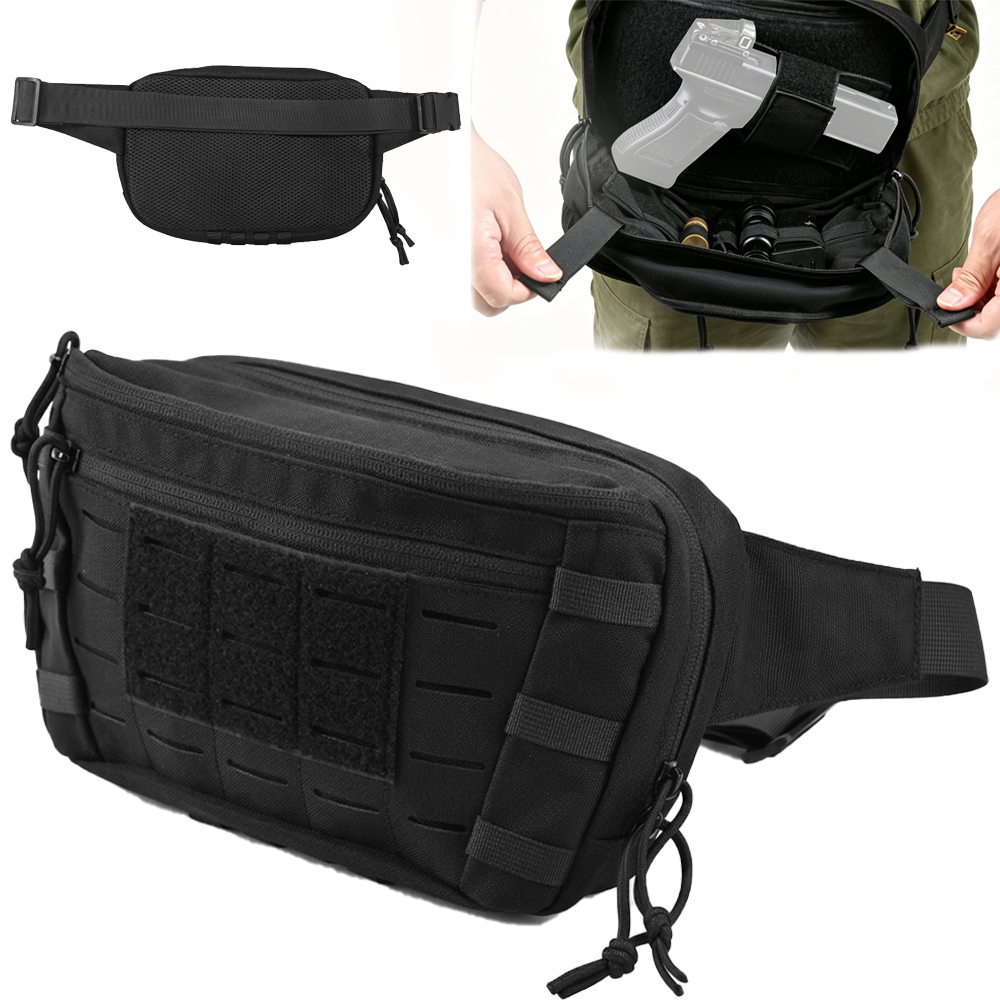 Edc Pistol Carry Bag - Sac banane tactique pour pistolet, holster