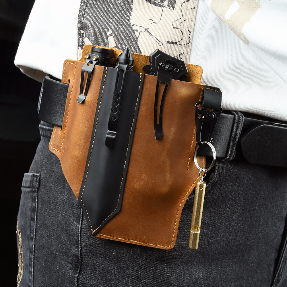 Sac de taille tactique de voya - Leather Edc. Carry Pouch avis et prix