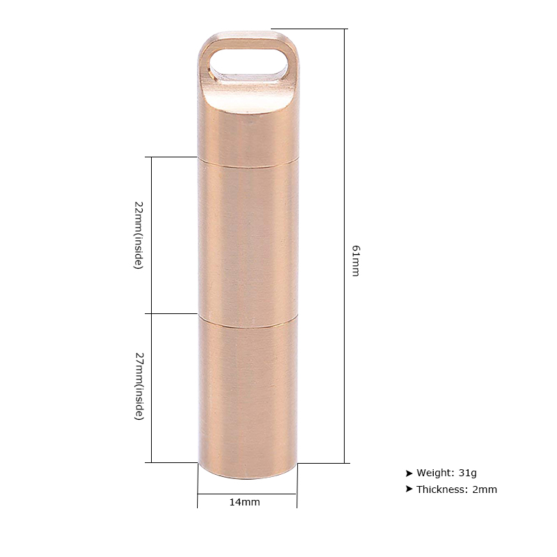 Boîte de rangement étanche en  - Pill Fob Capsule avis et prix