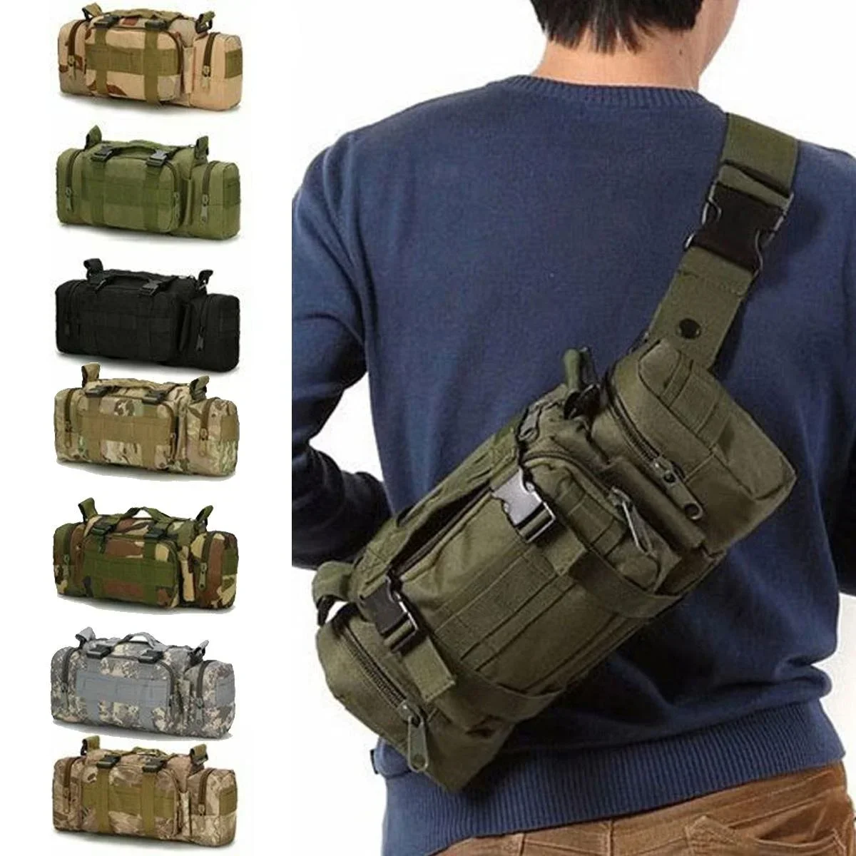 Sac de taille polochon Molle é - Edc Carry Bag For Men avis et prix