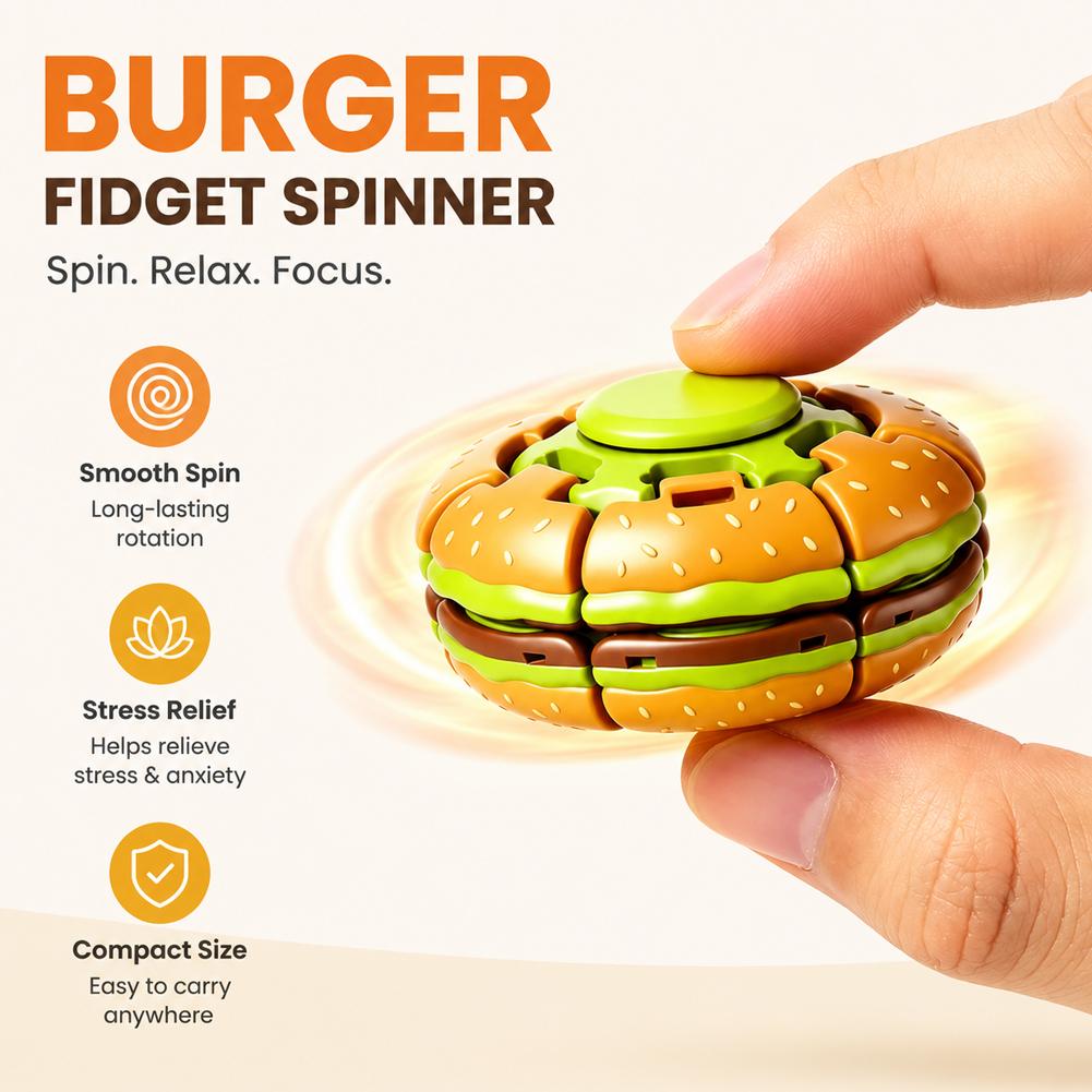 Jouet anti-stress Humburger Fi - Fidget Spinner Bearing avis et prix