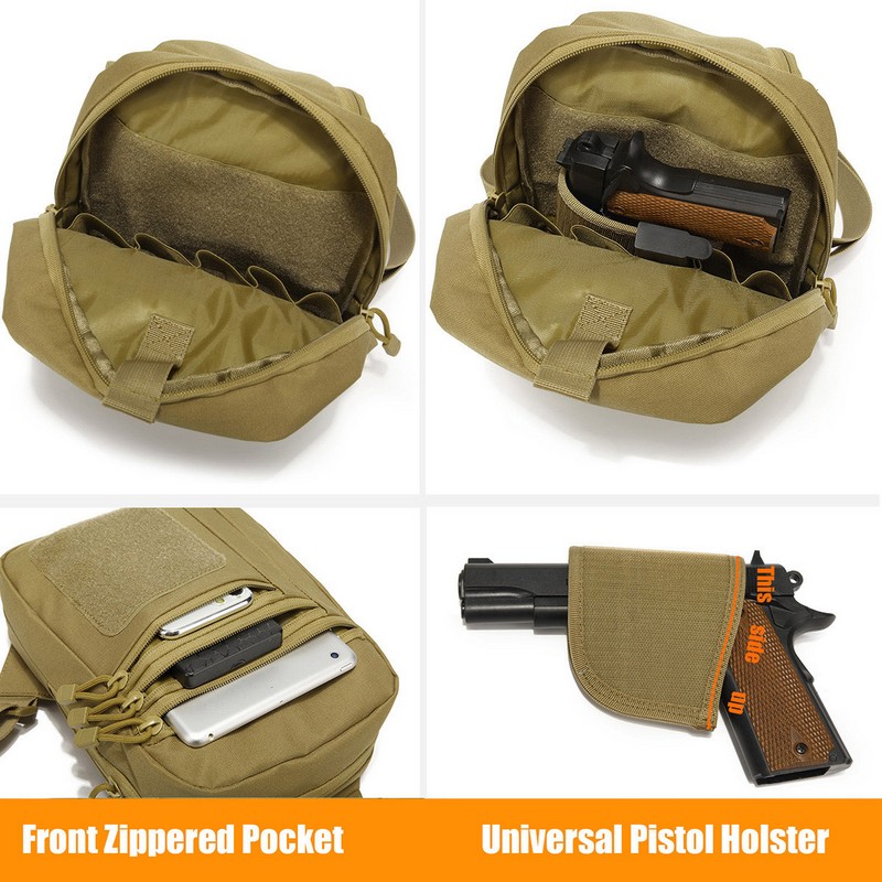 Nouveau sac de poitrine tactiq - Edc Pistol Carry Bag avis et prix