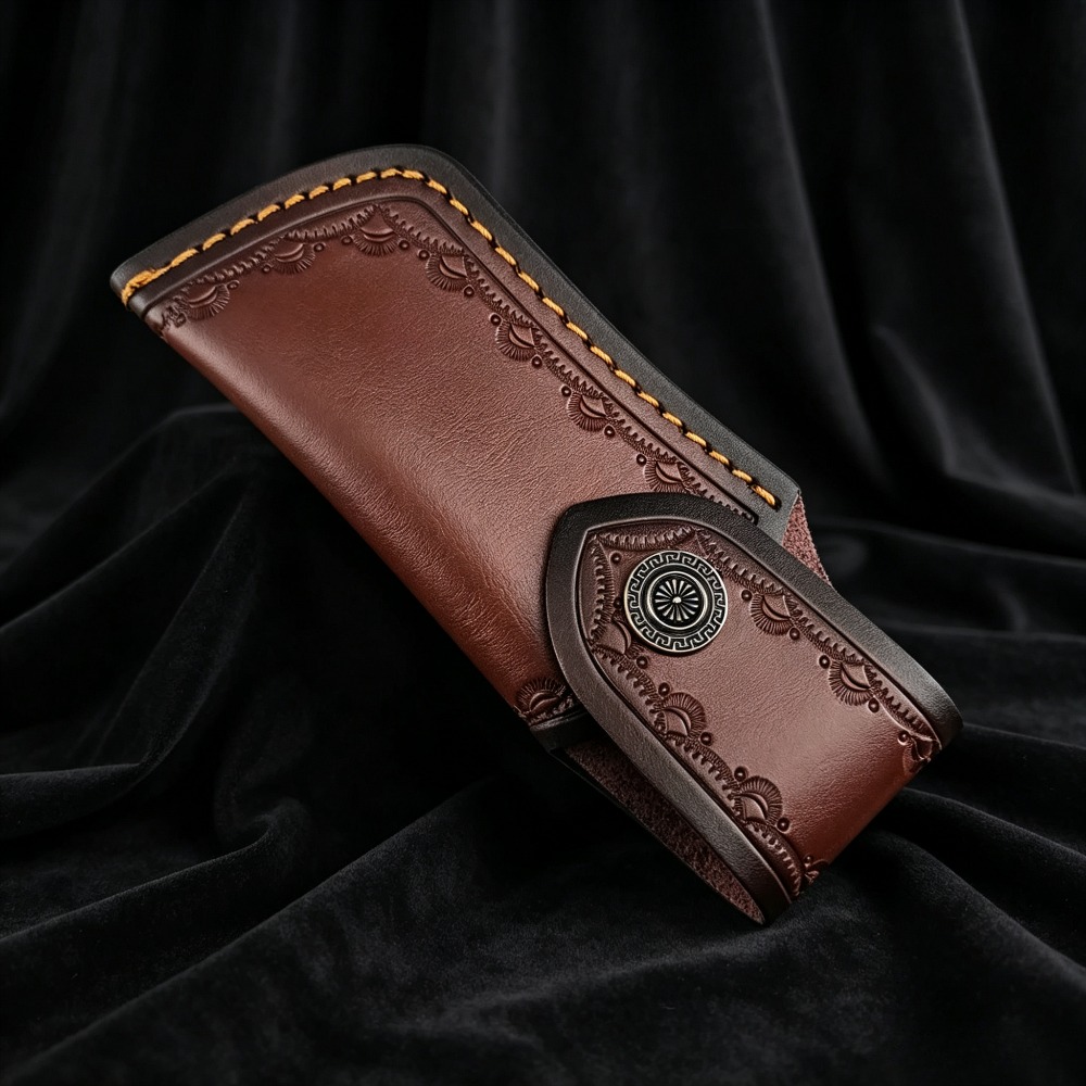 Étui à couteau en cuir véritab - Leather Edc. Carry Pouch avis et prix