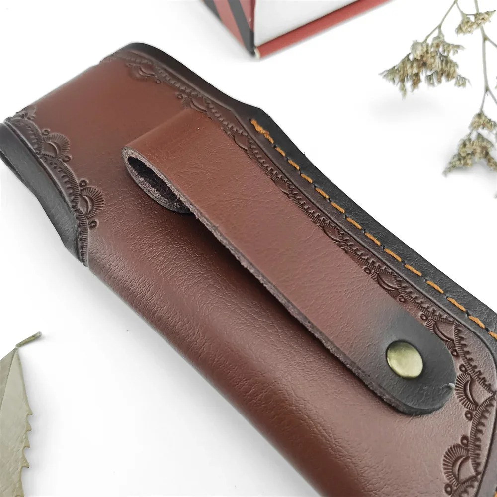 Étui à couteau en cuir véritab - Leather Edc. Carry Pouch avis et prix